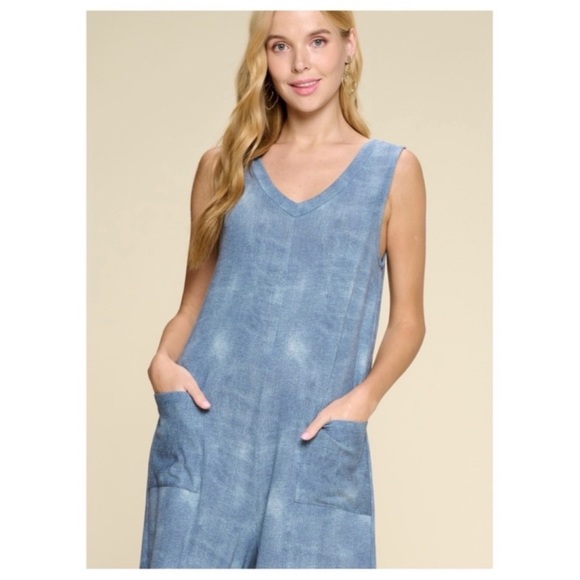 New Burnout Printed French Terry Jumpsuit - Picture 3 of 3